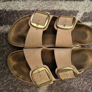 Birkenstock Sandcastle Big Buckle Arizona sandals size 10 (41).